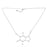 Crofta Women Alloy Molecule Pendant Necklace Chemistry Biochemistry Silver