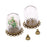 Crofta 2 Pieces Clear Glass Cylinder Pendant DIY Charms Vials With Caps Fit Necklace Pendant Jewelry Crafts BBF Gift