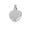 Stainless Steel Carved Heart Shape Cremation Urn Keepsake Memorial Pendant