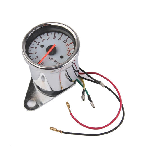 Crofta 12V Universal Motorcycle 0-1300 RPM Tachometer Tacho Gauge for Yamaha