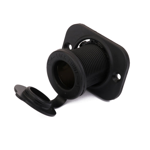 Crofta 12V-24V Motorcycle Waterproof Cigarette Lighter Socket Power Outlet Plug