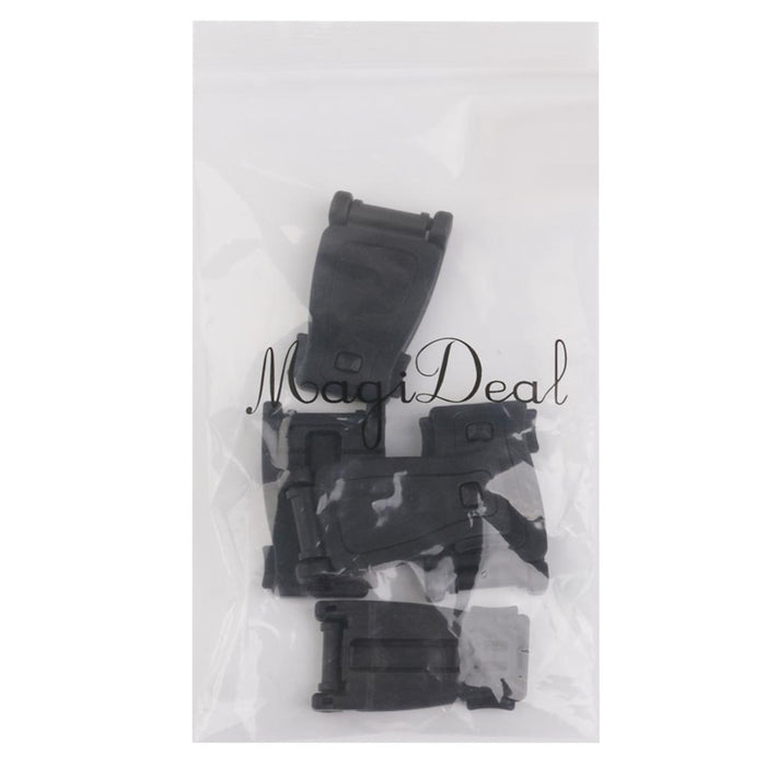 Crofta 10pcs Black Molle Webbing Connecting Clips Strap Buckle Backpack Bag Clip