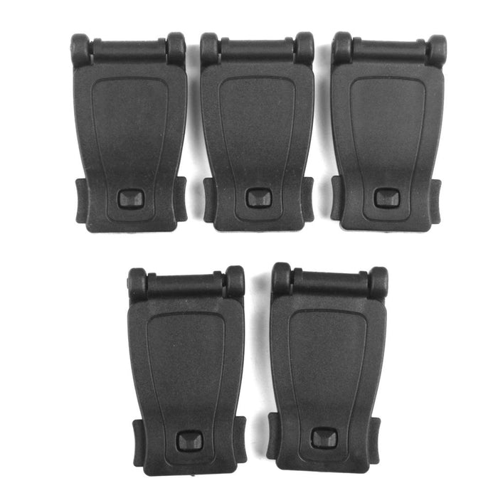 Crofta 10pcs Black Molle Webbing Connecting Clips Strap Buckle Backpack Bag Clip