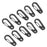 Crofta 10Pcs Black Alloy Keychain Snap Buckle Carabiner Camping Hiking Spring Hooks