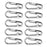 Crofta 10Pcs Silver Alloy Keychain Snap Buckle Carabiner Camping Hiking Spring Hook