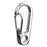 Crofta 10Pcs Silver Alloy Keychain Snap Buckle Carabiner Camping Hiking Spring Hook