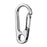 Crofta 10Pcs Silver Alloy Keychain Snap Buckle Carabiner Camping Hiking Spring Hook