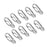 Crofta 10Pcs Silver Alloy Keychain Snap Buckle Carabiner Camping Hiking Spring Hook