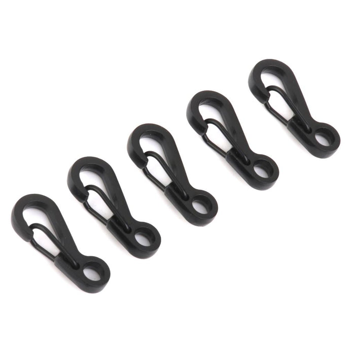 Crofta 10pcs Black Hanging Buckle Carabiner Clip Snap Spring Hook Keychain Keyring