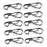 Crofta 10pcs Silver Hanging Buckle Carabiner Clip Snap Spring Hook Keychain Keyring