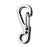 Crofta 10pcs Silver Hanging Buckle Carabiner Clip Snap Spring Hook Keychain Keyring