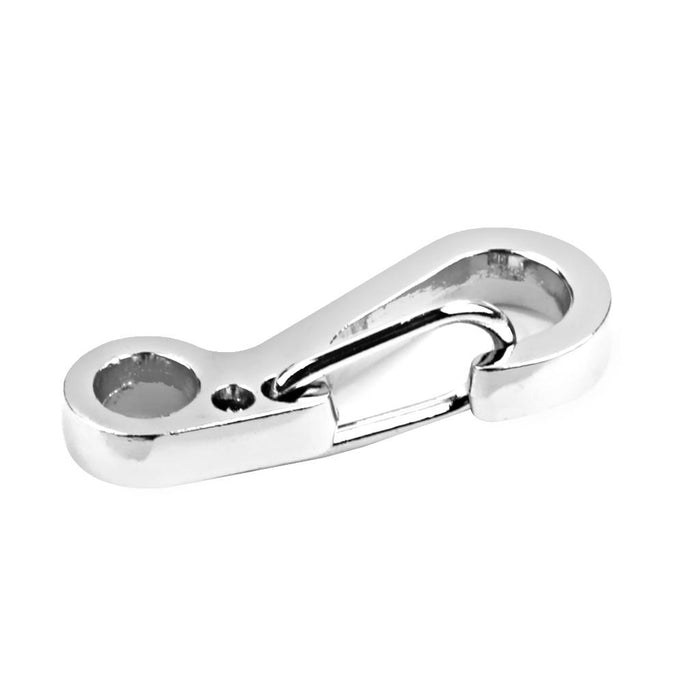 Crofta 10pcs Silver Hanging Buckle Carabiner Clip Snap Spring Hook Keychain Keyring