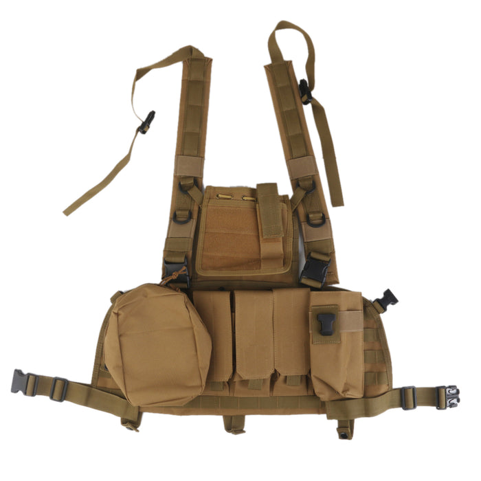 Tactical Molle Assault Military Army Airsoft Tactical SWAT Vest - Tan