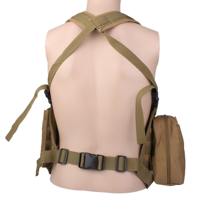 Tactical Molle Assault Military Army Airsoft Tactical SWAT Vest - Tan