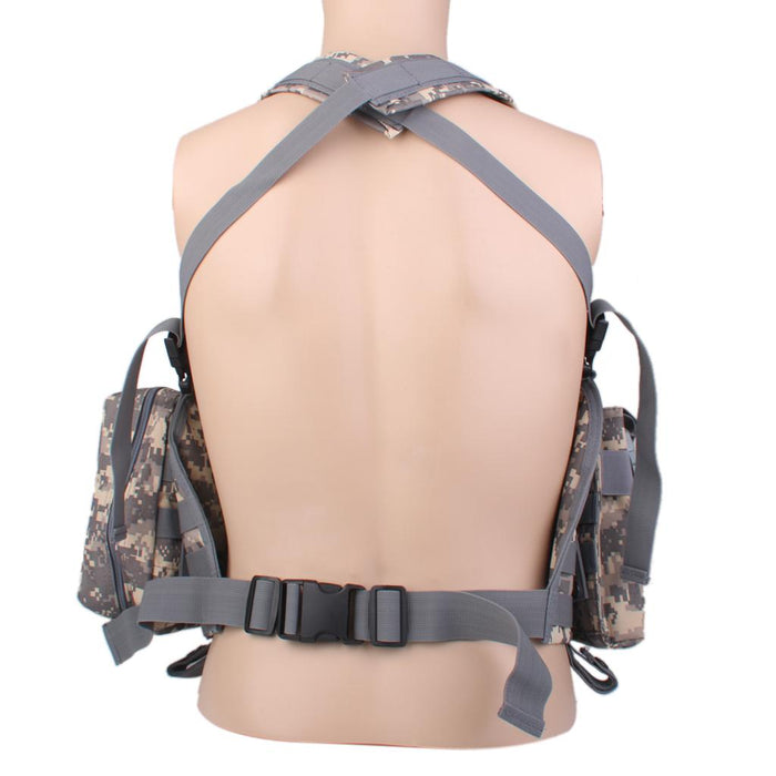 Tactical Combat Molle Assault Military Army Airsoft SWAT Vest - ACU Camo