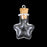 Crofta 10 Glass Cork Bottle Five-pointed Star Jars Vial Wishing Bottles Pendant