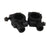 Crofta 1 Pair 10mm Motorcycle Bike Handlebar Mirror Clamp Mounting Bracket black