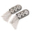 Crofta 1 Pair Fashion Silver Fringe Tassel Link Chain Epaulet Shoulder Boards Badge