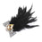 Crofta Women Feather Rhinestone Crystal Brooches Brooch Pin Costume Fancy Party