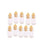 Crofta 10Pcs Mini Empty Glass Cork Bottles Pendant Charms Vials Wish Bottles Clear