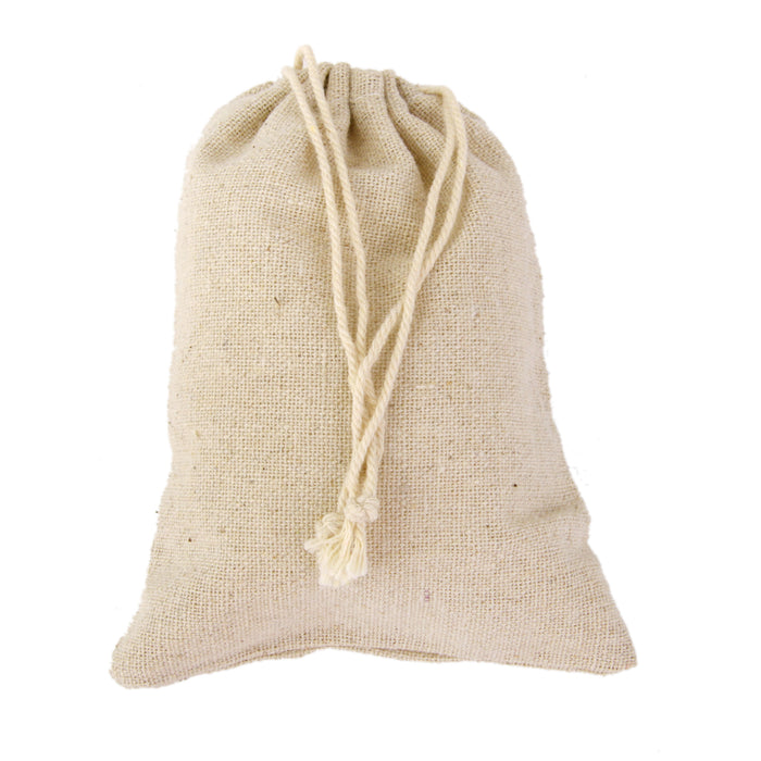 Crofta 10x Small Linen Jute Sack Jewelry Pouch Drawstring Gift Bags Wedding Favour