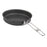 Crofta 19cm Nonstick Round Griddle Skillet Frying Pan Mobile Cookware BBQ Picnic with Foldable Handle