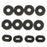 Crofta 12pcs Bracket Side Cover Grommet for Motorcycle Car GS125 Black