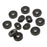 Crofta 12pcs Bracket Side Cover Grommet for Motorcycle Car GS125 Black