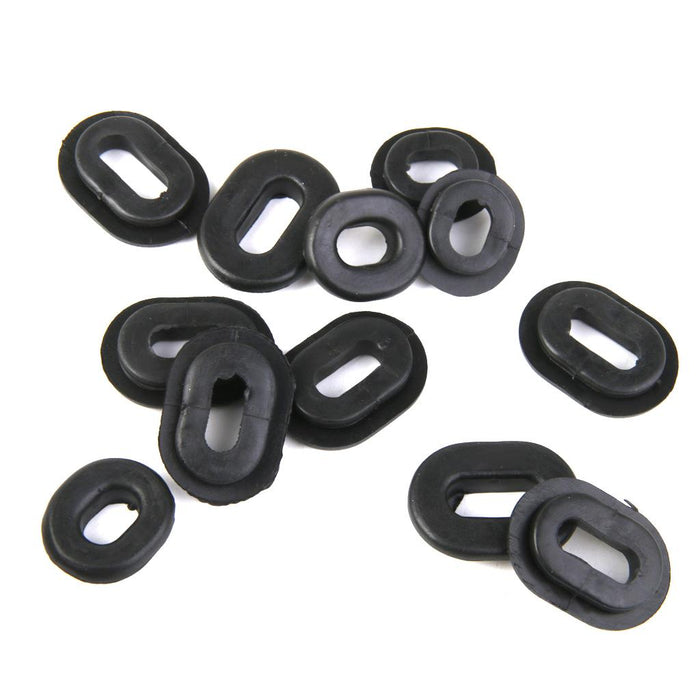 Crofta 12x Rubber Grommet Fairing Washer for Honda CB CL XL 100 CG125 CB125S CB125T