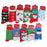 Crofta 1 Pair 80% Cotton Unisex Soft Winter Warm Christmas Style Santa Claus Pattern Crew Socks