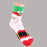 Crofta 1 Pair 80% Cotton Unisex Soft Winter Warm Christmas Style Santa Claus Pattern Crew Socks