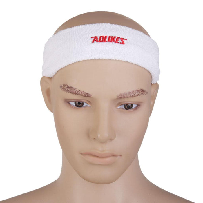 Yoga Sports Sweatband Headband Elastic Hair Band Accessories - White