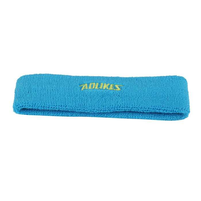 Yoga Sports Sweatband Headband Elastic Hair Band Accessories - Sky blue