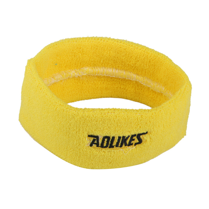 Yoga Sports Sweatband Headband Elastic Hair Band Accessories - Yellow