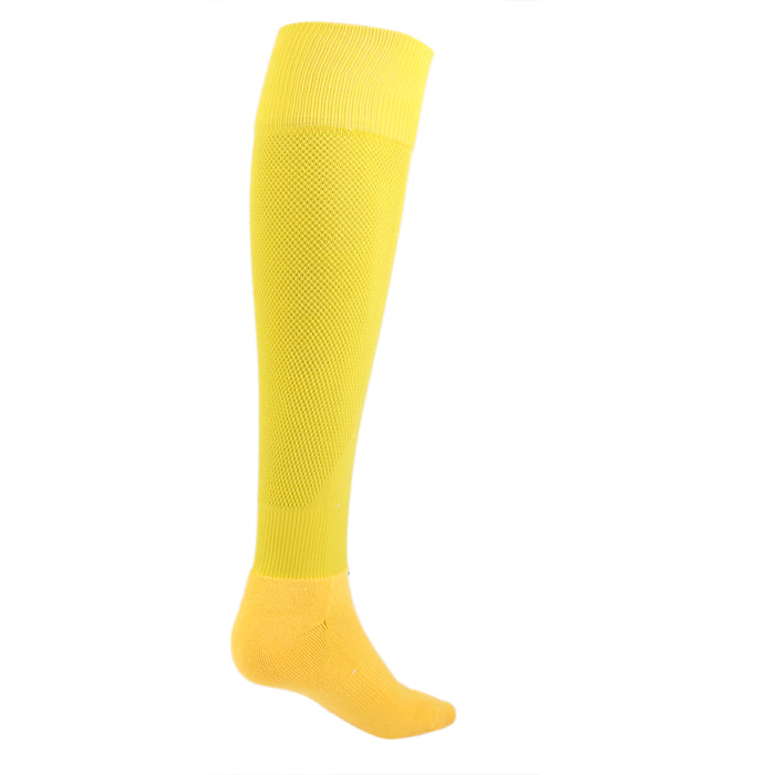 Crofta 1 Pair Thicken Soccer Football Sports Knee High Sports Tube Socks Yellow