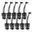 Crofta 10pcs Outdoor Molle Elastic Cord Webbing Hang Buckle Roll Clips Black