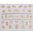 Crofta 1 Sheet 3D Mixed Christmas Design Nail Art Sticker Tips Manicure - Gold