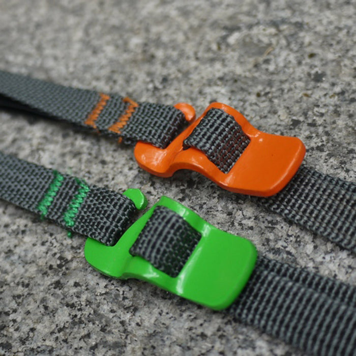 Crofta Outdoor Travel Luggage Webbing Rope Quick Release Green Buckle Tie Strap