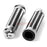 Crofta 1 pair Motorcycle Skull Stripe Chrome Hand Grips Handle Bar 1''