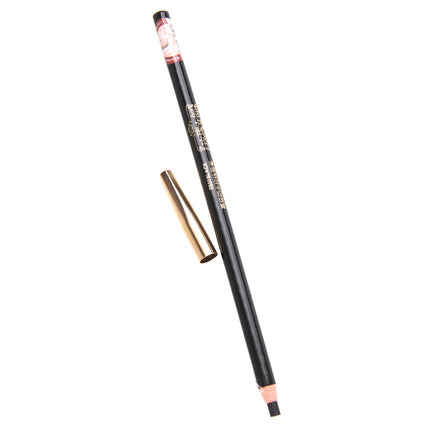 Crofta Waterproof Double Ended Liner Eyebrow Eyeliner Pencil Makeup Comestic Black