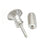 Crofta 1 Pair Men's Cool 316L stainless Steel Screw Earrings Ear Studs Silver