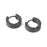 Crofta 1 Pair Mens Women Stainless Steel Hoop Huggies Ear Stud Earrings 18 Gauge