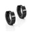 Crofta 1 Pair Mens Women Stainless Steel Hoop Huggies Ear Stud Earrings 18 Gauge