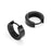 Crofta 1 Pair Mens Women Stainless Steel Hoop Huggies Ear Stud Earrings 18 Gauge