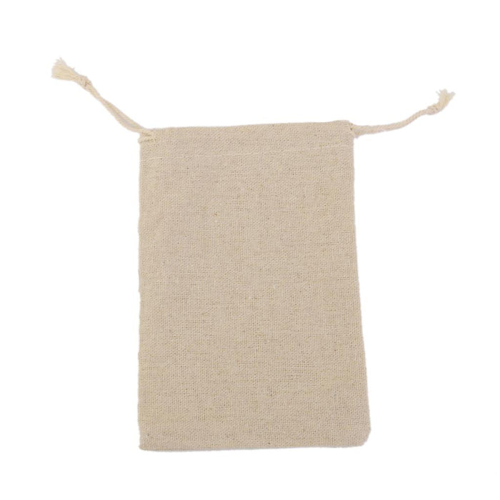 Crofta 10x BUrlap Jute Drawstring Pouch Gift Bags Wedding Xmas Sack 8x10cm