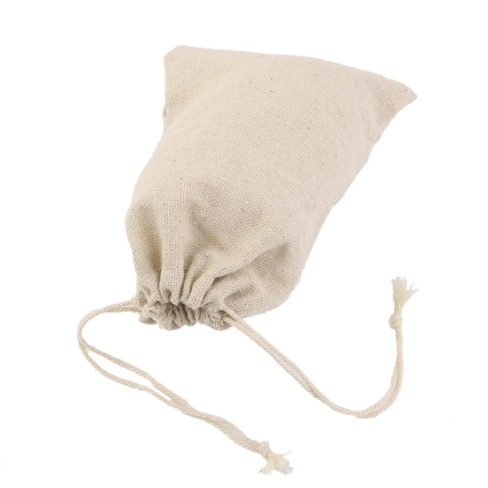 Crofta 10x BUrlap Jute Drawstring Pouch Gift Bags Wedding Xmas Sack 8x10cm