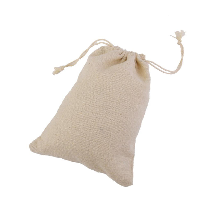 Crofta 10x BUrlap Jute Drawstring Pouch Gift Bags Wedding Xmas Sack 12.5x16.5cm