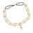 Crofta Womens Elegant Gold Crystal Faux Pearl Beaded Headband Hair Accessory