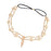 Crofta Womens Elegant Gold Crystal Faux Pearl Beaded Headband Hair Accessory