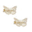 Crofta 1 Pair Women Ladies Gold Butterfly Hair clip Hairpin Accessory